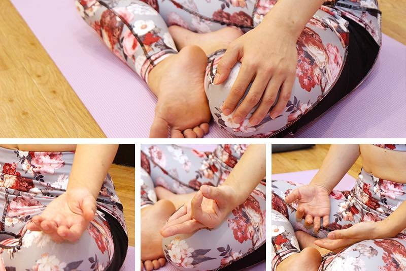 座位の手の位置と足の位置|ヨガの鼻呼吸